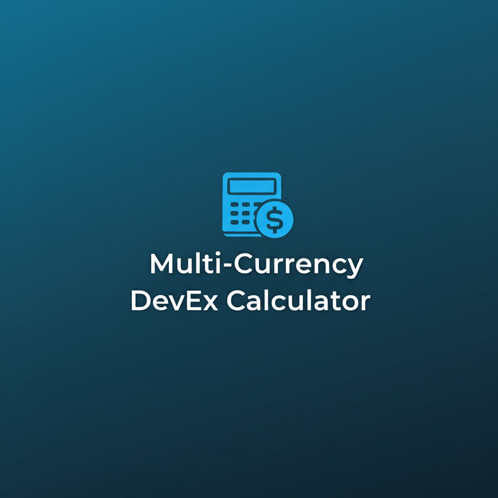 Multi-Currency DevEx Calculator interface