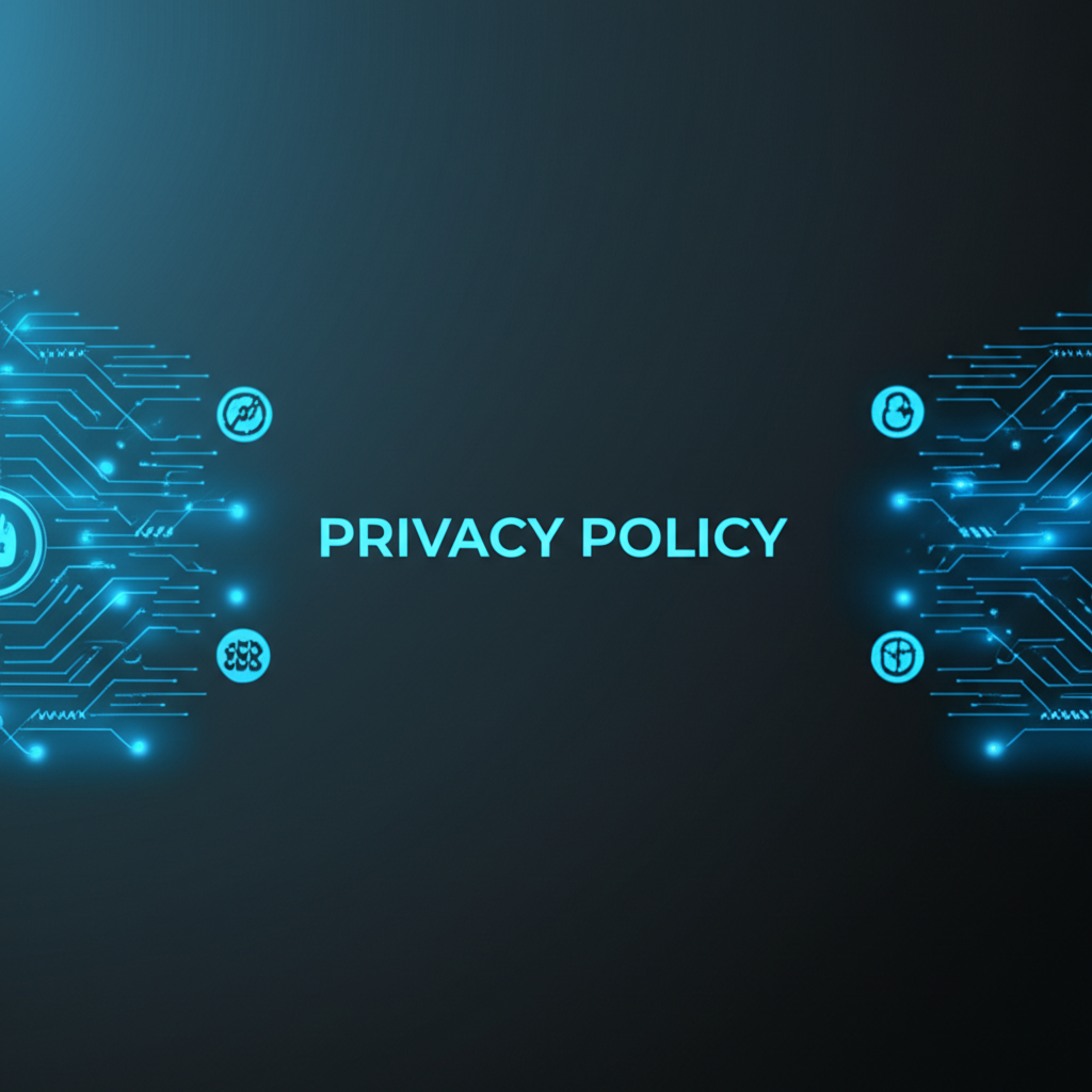 Illustrative image of a privacy policy document with a lock icon, representing data security for DevEx Calculator users.