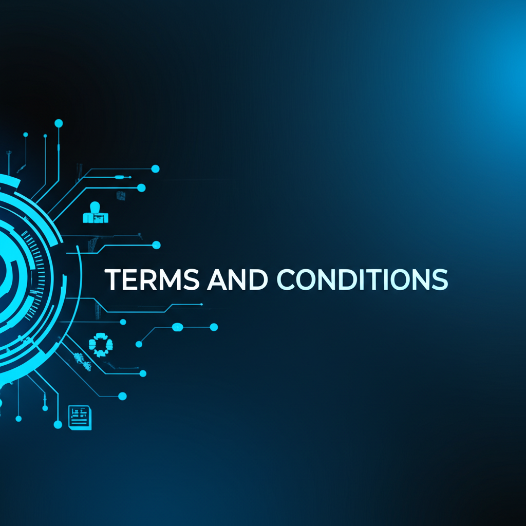 Graphical representation of terms and conditions document with a DevEx Calculator icon